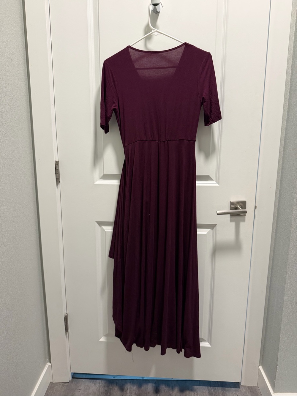 Express Plum Maxi Dress with Side Knot Detail